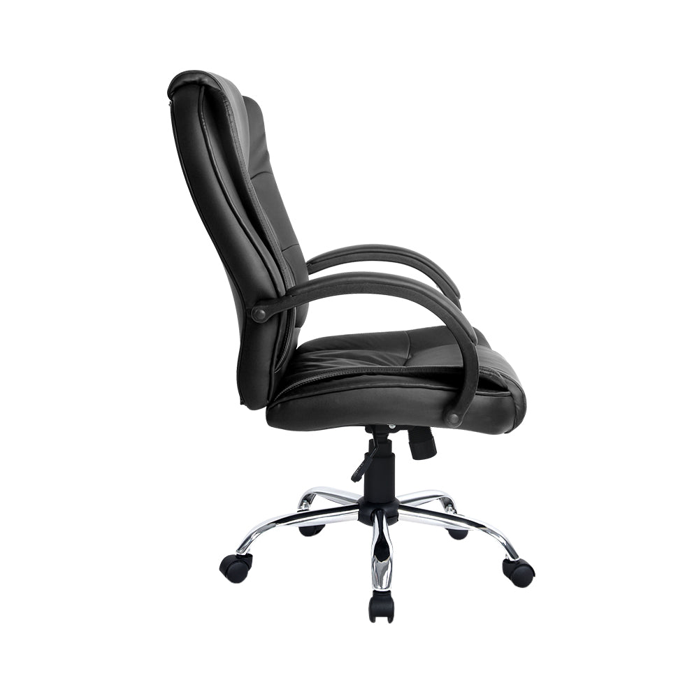 Artiss Office Chair Executive PU Leather Seating Black