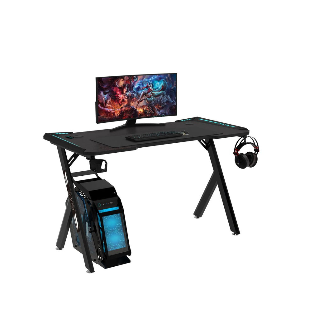 EKKIO RGB Gaming Desk Y Shape Black 120cm EK-GD-101-AL