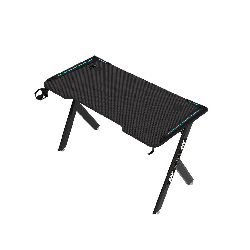 EKKIO RGB Gaming Desk Y Shape Black 140cm