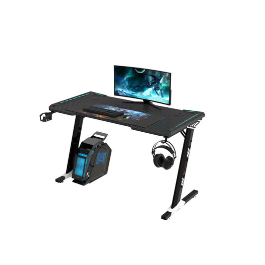 EKKIO RGB Gaming Desk Z Shape Black 120cm EK-GD-106-AL