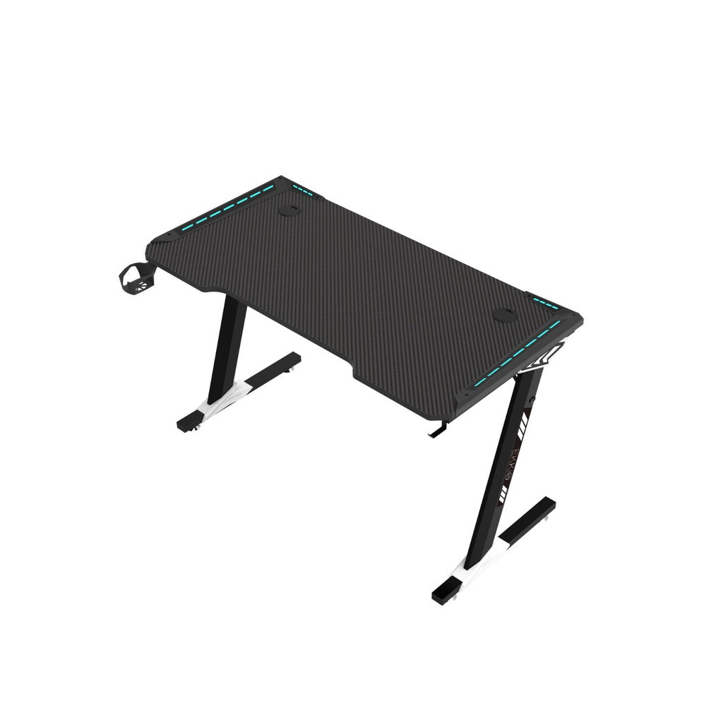 EKKIO RGB Gaming Desk Z Shape Black 120cm EK-GD-106-AL