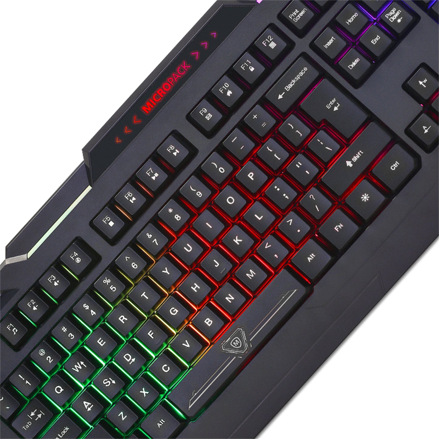 Rainbow Backlit Gaming Keyboard 4-fn + Multimedia Key and Windows Lock USB 2.0